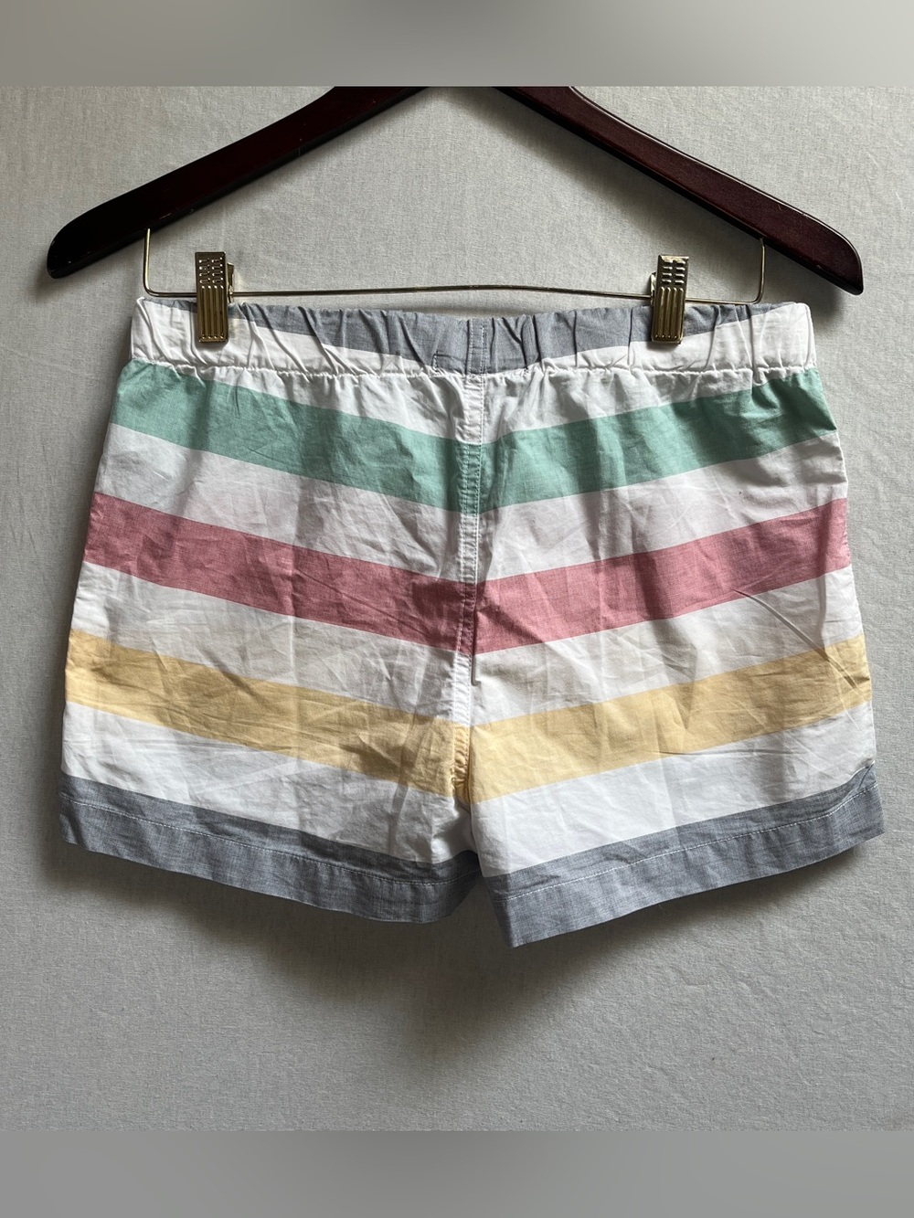 Hudsons Bay Striped Pastel Cotton Short Sleeve Pajama Shorts Set Size XS - Picture 8 of 12